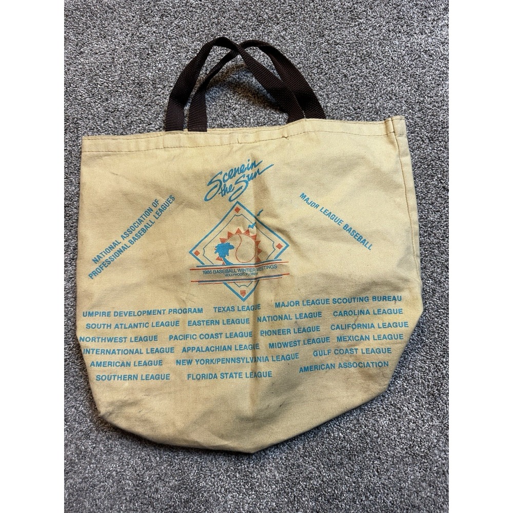 Vintage 1986 MLB Winter‎ Meetings Tote Bag